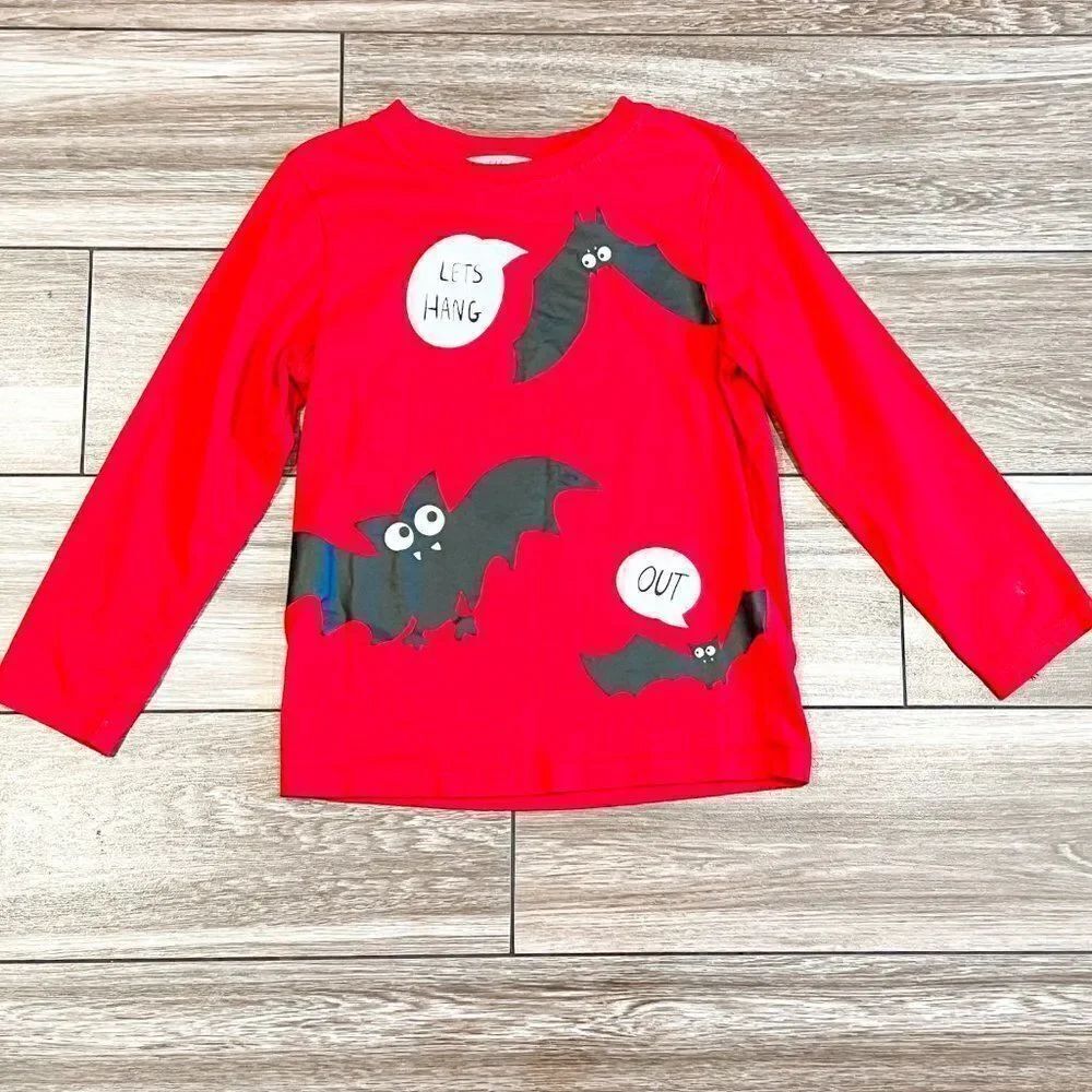 H&M Bat "Let's Hang Out" Long Sleeve Tee